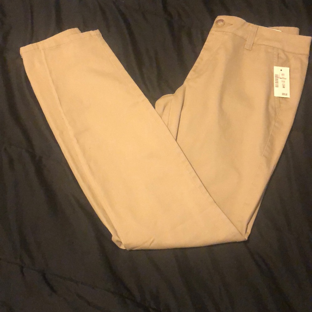 Khaki skinny pants